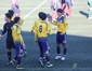 試合前の矢板中央イレブン
