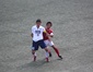 駿台学園FW原虎之介と東京朝鮮中高級学校DFキムファンジ