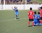試合終了間際の同点ゴール、スタンドに駆け寄る大成イレブン