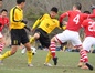 仙台育英FW佐藤遼は得意のDFライン背後への抜け出しやボールキープを見せ、先制ゴールを決めた（写真＝小林健志）
