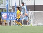 聖光学院高FW佐藤慧真は前線でボールをよくおさめ、積極的にシュートも放ち1ゴール