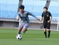 聖和学園MF近藤健之介(3年)は意表を突いたロングシュートで先制ゴールを決めた