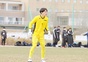 東奥義塾GK下山真拓(2年)は前半は4失点も、後半は立て直し冷静なシュートストップを見せた