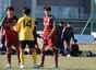 尚志DF星慶次郎(2年)はこの試合はボランチで出場。中盤で守備を落ち着かせ、攻撃の起点としても活躍