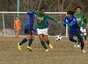 青森山田FW藤井維咲(2年)は力強いフィジカルを武器に決定機をつくり、先制ゴールを決めた